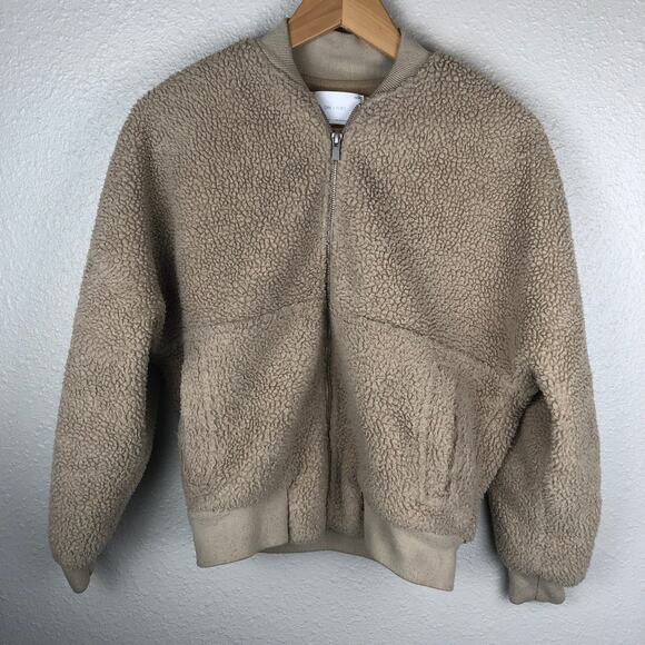 Oak + Fort Camel Teddy Sherpa Bomber (Jacket 1945) "The New Sherpa Jacket" - Picture 4 of 8